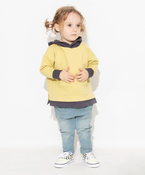 BRANSHES（ブランシェス）の「【やわらか】イージー&イージーロングパンツ（スウェットパンツ・キッズ・ベージュ/グレー/カーキ/ブルー/カーキオリーブ/ブラック・150/100/90/130/110/120/140）」の19枚目の写真