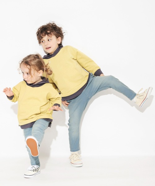 BRANSHES（ブランシェス）の「【やわらか】イージー&イージーロングパンツ（スウェットパンツ・キッズ・ベージュ/グレー/カーキ/ブルー/カーキオリーブ/ブラック・150/100/90/130/110/120/140）」の17枚目の写真