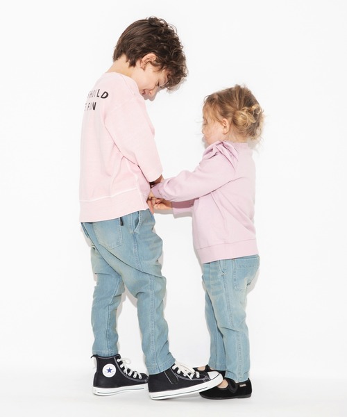 BRANSHES（ブランシェス）の「【やわらか】イージー&イージーロングパンツ（スウェットパンツ・キッズ・ベージュ/グレー/カーキ/ブルー/カーキオリーブ/ブラック・150/100/90/130/110/120/140）」の15枚目の写真