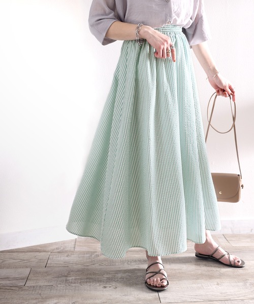 セール】ときめくチェック柄＆ストライプ柄。サッカー素材