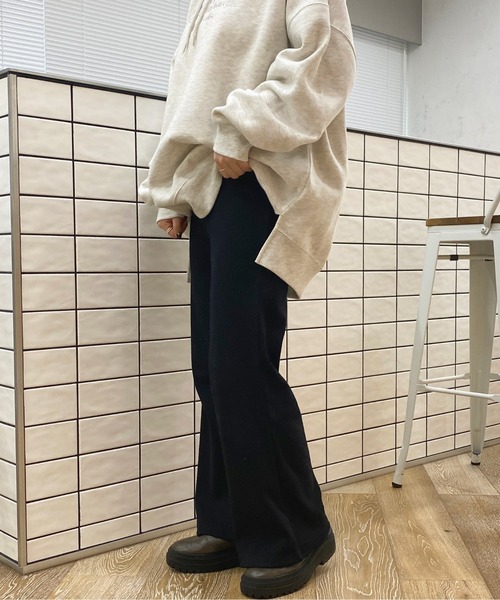 apres jour（アプレジュール）の「カットリブパンツ【ZOZOTOWN限定アイテム】（その他パンツ・レディース・ブラック/ダークブラウン/アイボリー・X-LARGE/フリー）」の16枚目の写真