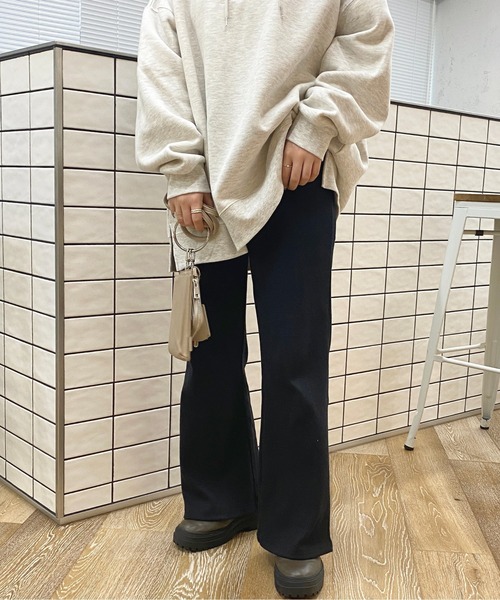 apres jour（アプレジュール）の「カットリブパンツ【ZOZOTOWN限定アイテム】（その他パンツ・レディース・ブラック/ダークブラウン/アイボリー・X-LARGE/フリー）」の7枚目の写真