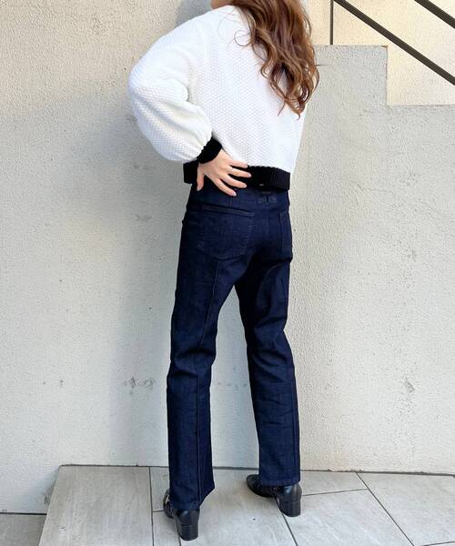 MAJESTIC LEGON(マジェスティックレゴン)の「レトロツイードライクカーデ(カーディガン/ボレロ・レディース・ブラック/アイボリー/ピンクベージュ・MEDIUM)」の18枚目の写真