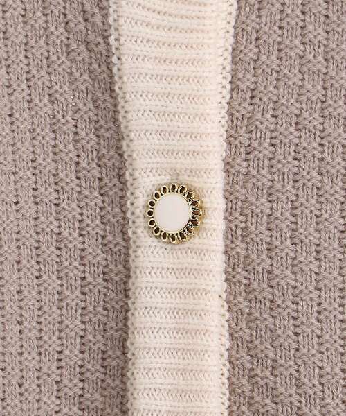 MAJESTIC LEGON(マジェスティックレゴン)の「レトロツイードライクカーデ(カーディガン/ボレロ・レディース・ブラック/アイボリー/ピンクベージュ・MEDIUM)」の19枚目の写真