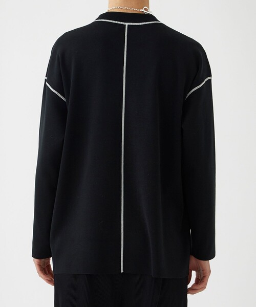 LiNoH(リノー)の「COTTON EMBROIDER CREW NECK KNIT/エンブロイダリーコットンニット(ニット/セーター・メンズ・ライトグレー/ブラック/ライトグリーン/オレンジ・1/2)」の7枚目の写真