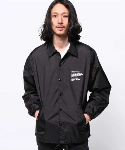MYE-DO'(マイ・ドゥ)の「コーチジャケット”96” (ナイロンジャケット・メンズ・ブラック・SMALL/MEDIUM/LARGE)」の17枚目の写真
