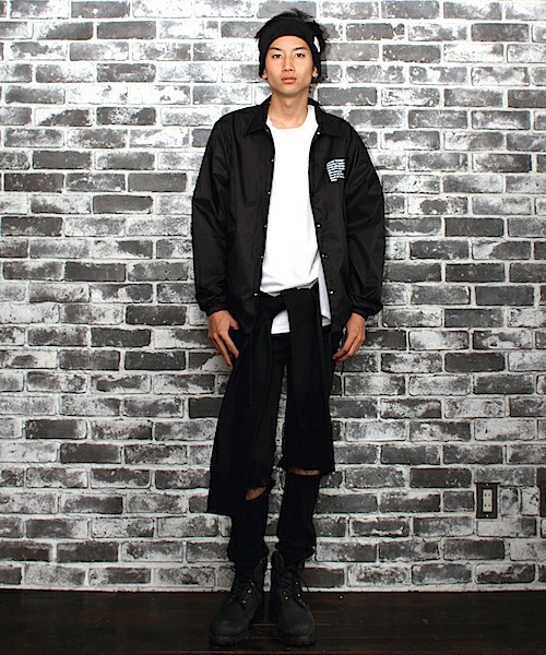 MYE-DO'(マイ・ドゥ)の「コーチジャケット”96” (ナイロンジャケット・メンズ・ブラック・SMALL/MEDIUM/LARGE)」の15枚目の写真