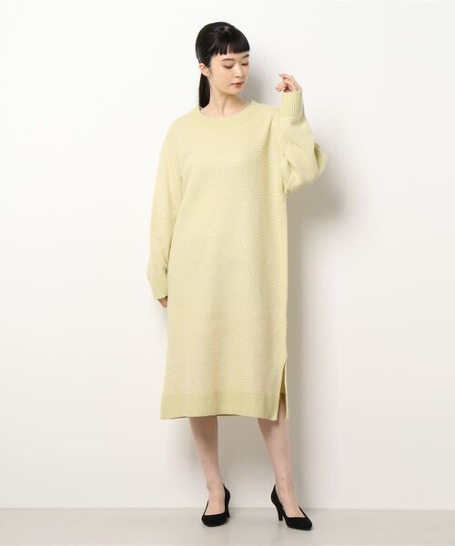 ジャガード編みゆったりニットワンピース[E2996]（ワンピース）｜KOBE