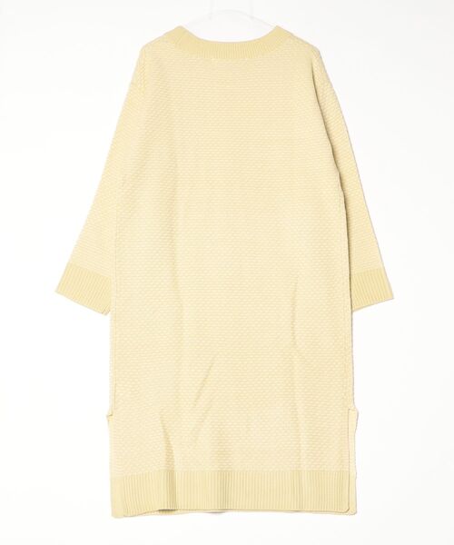 KOBE LETTUCE（コウベレタス）の「ジャガード編みゆったりニットワンピース[E2996]（ワンピース・レディース・ネイビー系/イエロー系・FREE）」の4枚目の写真