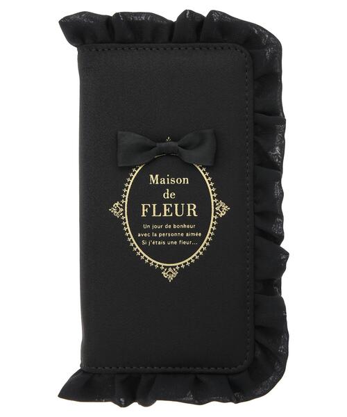 Maison de FLEUR（メゾンドフルール）の「ブランドロゴフリルアイフォン13Proケース（スマホケース/カバー・レディース・ブラック/ピンク/ラベンダー・FREE）」の15枚目の写真