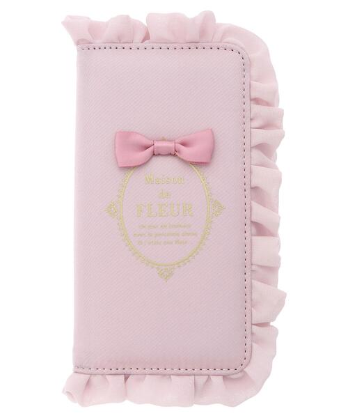 Maison de FLEUR（メゾンドフルール）の「ブランドロゴフリルアイフォン13Proケース（スマホケース/カバー・レディース・ブラック/ピンク/ラベンダー・FREE）」の7枚目の写真