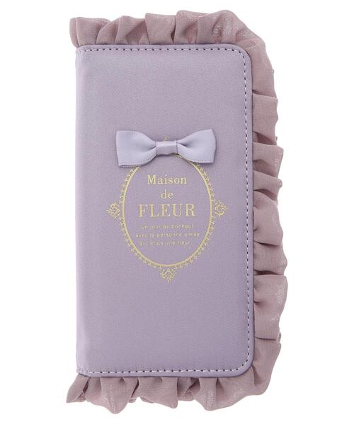 Maison de FLEUR（メゾンドフルール）の「ブランドロゴフリルアイフォン13Proケース（スマホケース/カバー・レディース・ブラック/ピンク/ラベンダー・FREE）」の13枚目の写真