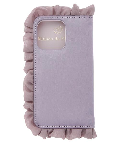 Maison de FLEUR（メゾンドフルール）の「ブランドロゴフリルアイフォン13Proケース（スマホケース/カバー・レディース・ブラック/ピンク/ラベンダー・FREE）」の10枚目の写真