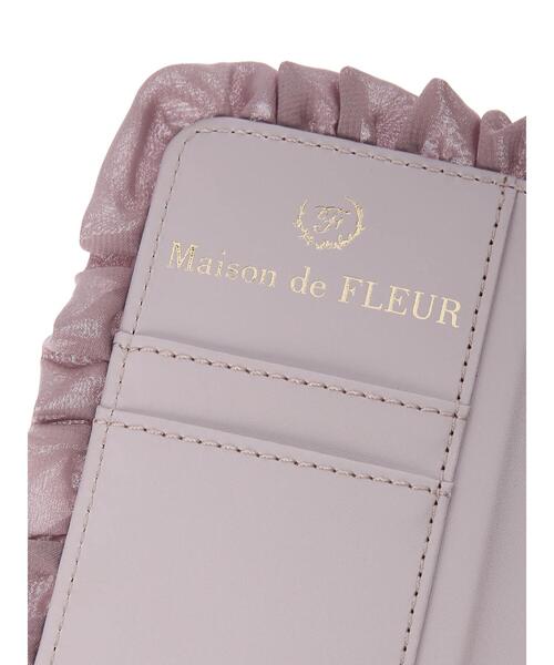 Maison de FLEUR（メゾンドフルール）の「ブランドロゴフリルアイフォン13Proケース（スマホケース/カバー・レディース・ブラック/ピンク/ラベンダー・FREE）」の5枚目の写真