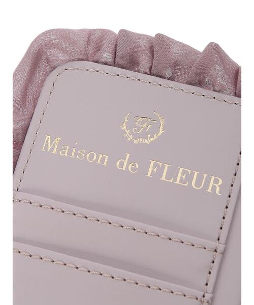Maison de FLEUR（メゾンドフルール）の「ブランドロゴフリルアイフォン13Proケース（スマホケース/カバー・レディース・ブラック/ピンク/ラベンダー・FREE）」の17枚目の写真