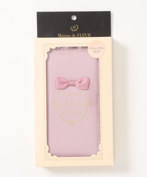 Maison de FLEUR（メゾンドフルール）の「ブランドロゴフリルアイフォン13Proケース（スマホケース/カバー・レディース・ブラック/ピンク/ラベンダー・FREE）」の8枚目の写真