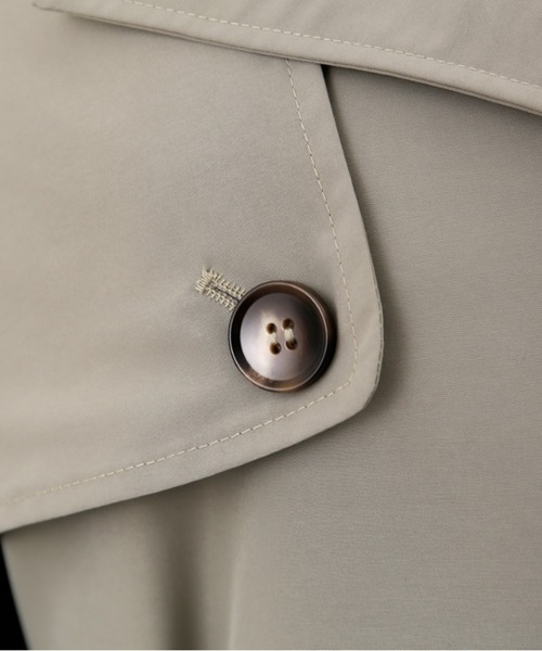 Thevon(ゼボン)の「デニムドッキングトレンチコート(トレンチコート・レディース・チャコールグレー/ベージュ/カーキ・FREE)」の12枚目の写真