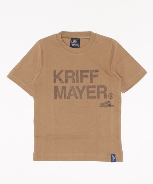 KRIFF MAYER Kid's Collection（クリフメイヤーキッズコレクション）の「楽LUCK-TEE（KMロゴ）（Tシャツ/カットソー・キッズ・オフホワイト/サックスブルー/ネイビー/チャコール/ベージュ・150/160/170/140/120/130）」の3枚目の写真