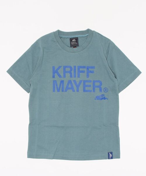 KRIFF MAYER Kid's Collection（クリフメイヤーキッズコレクション）の「楽LUCK-TEE（KMロゴ）（Tシャツ/カットソー・キッズ・オフホワイト/サックスブルー/ネイビー/チャコール/ベージュ・150/160/170/140/120/130）」の5枚目の写真