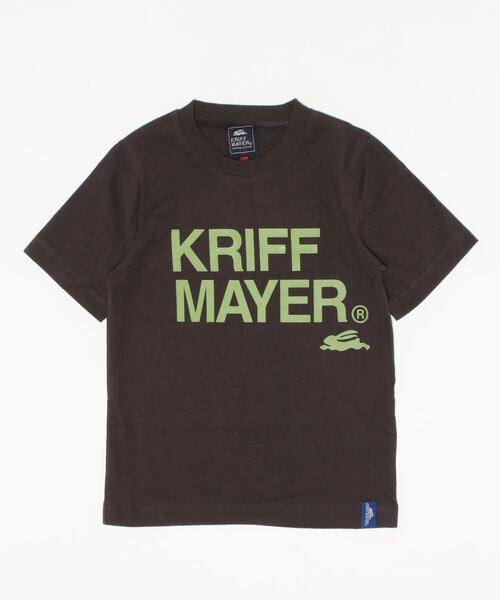 KRIFF MAYER Kid's Collection（クリフメイヤーキッズコレクション）の「楽LUCK-TEE（KMロゴ）（Tシャツ/カットソー・キッズ・オフホワイト/サックスブルー/ネイビー/チャコール/ベージュ・150/160/170/140/120/130）」の2枚目の写真
