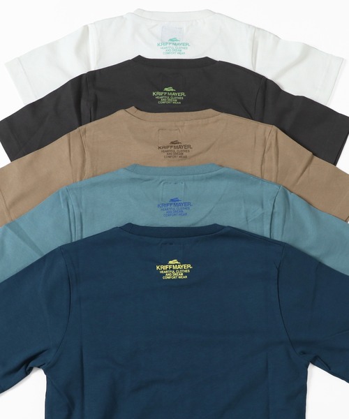 KRIFF MAYER Kid's Collection（クリフメイヤーキッズコレクション）の「楽LUCK-TEE（KMロゴ）（Tシャツ/カットソー・キッズ・オフホワイト/サックスブルー/ネイビー/チャコール/ベージュ・150/160/170/140/120/130）」の14枚目の写真