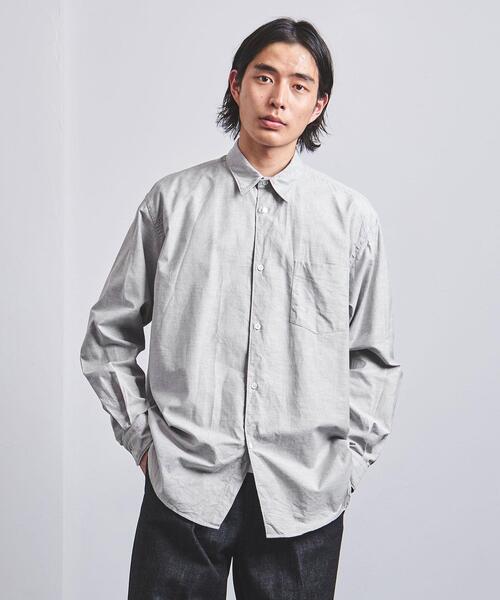 FUJITO（フジト）の「＜FUJITO（フジト）＞ オックスフォード レギュラーカラー シャツ（シャツ/ブラウス・メンズ・オリーブ/ホワイト・1/2/3）」の9枚目の写真