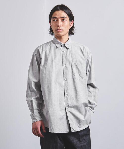 FUJITO（フジト）の「＜FUJITO（フジト）＞ オックスフォード レギュラーカラー シャツ（シャツ/ブラウス・メンズ・オリーブ/ホワイト・1/2/3）」の7枚目の写真