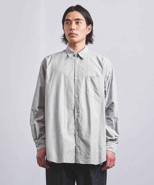 FUJITO（フジト）の「＜FUJITO（フジト）＞ オックスフォード レギュラーカラー シャツ（シャツ/ブラウス・メンズ・オリーブ/ホワイト・1/2/3）」の3枚目の写真