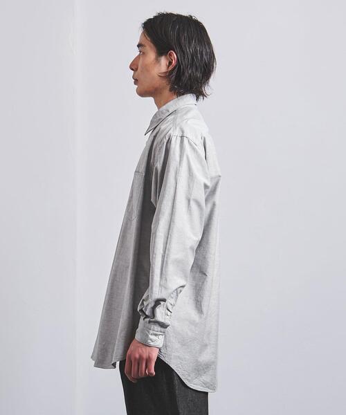 FUJITO（フジト）の「＜FUJITO（フジト）＞ オックスフォード レギュラーカラー シャツ（シャツ/ブラウス・メンズ・オリーブ/ホワイト・1/2/3）」の4枚目の写真