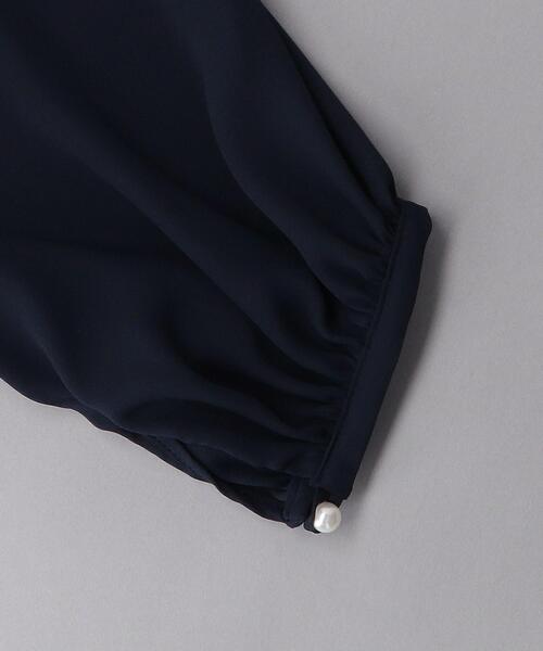 FLICKA(フリッカ)の「【別注】<FLICKA(フリッカ)>フリルネック ブラウス(シャツ/ブラウス・レディース・ブラック/ネイビー・FREE)」の5枚目の写真