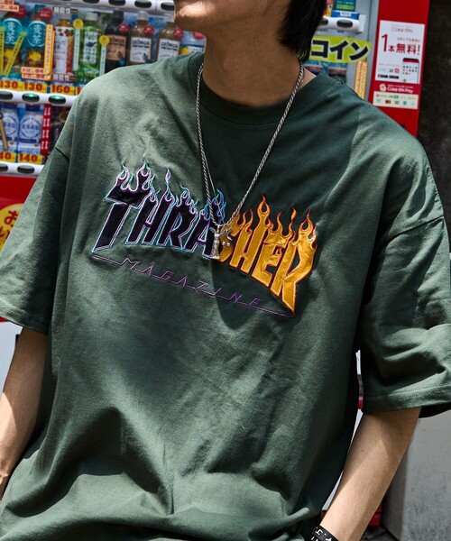 完売品　アンダーアール　別注　THRASHER コラボ フレイムロゴ Amazon | (スラッシャー)THRASHER フレイム ロゴ ステッカー