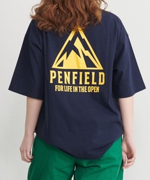 Penfield/ペンフィールド ワンポイント ワッペン ロゴ バックプリント ポケット付 綿100% 半袖 Tシャツ