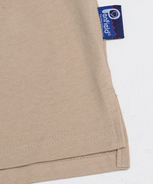 PEN FIELD（ペンフィールド）の「Penfield/ペンフィールド ワンポイント ワッペン ロゴ バックプリント ポケット付 綿100% 半袖 Tシャツ（Tシャツ/カットソー・レディース・ネイビー/ブラック/ベージュ/ホワイト・LL/L/M）」の8枚目の写真