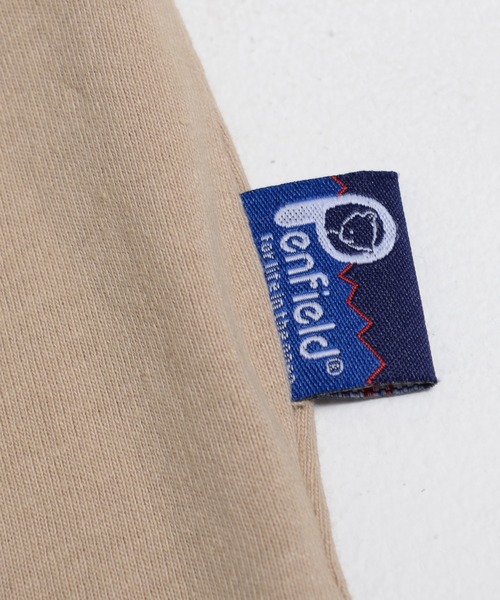 PEN FIELD（ペンフィールド）の「Penfield/ペンフィールド ワンポイント ワッペン ロゴ バックプリント ポケット付 綿100% 半袖 Tシャツ（Tシャツ/カットソー・レディース・ネイビー/ブラック/ベージュ/ホワイト・LL/L/M）」の9枚目の写真