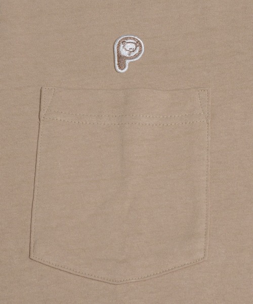 PEN FIELD（ペンフィールド）の「Penfield/ペンフィールド ワンポイント ワッペン ロゴ バックプリント ポケット付 綿100% 半袖 Tシャツ（Tシャツ/カットソー・レディース・ネイビー/ブラック/ベージュ/ホワイト・LL/L/M）」の11枚目の写真