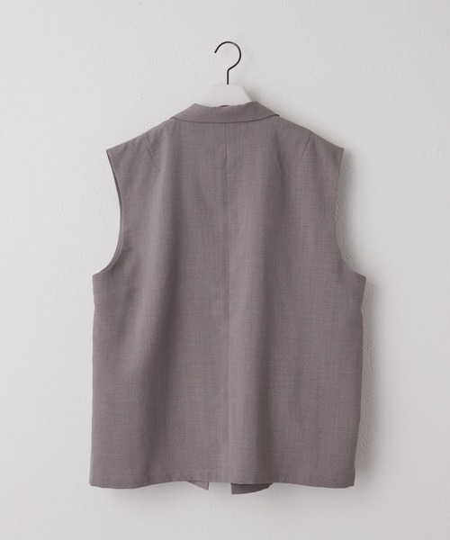 COLONY 2139（コロニートゥーワンスリーナイン）の「テックリネンジレ / セットアップ対応（ベスト・メンズ・グレー/ネイビー・MEDIUM/LARGE）」の4枚目の写真