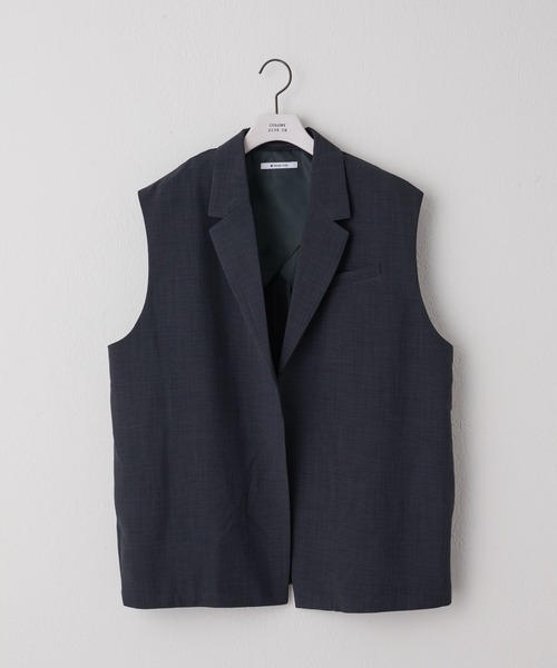 COLONY 2139（コロニートゥーワンスリーナイン）の「テックリネンジレ / セットアップ対応（ベスト・メンズ・グレー/ネイビー・MEDIUM/LARGE）」の5枚目の写真