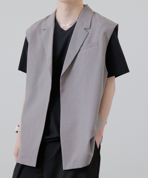 COLONY 2139（コロニートゥーワンスリーナイン）の「テックリネンジレ / セットアップ対応（ベスト・メンズ・グレー/ネイビー・MEDIUM/LARGE）」の19枚目の写真