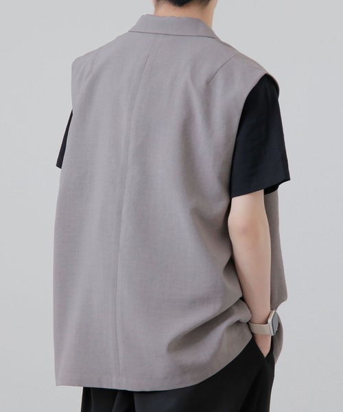 COLONY 2139（コロニートゥーワンスリーナイン）の「テックリネンジレ / セットアップ対応（ベスト・メンズ・グレー/ネイビー・MEDIUM/LARGE）」の21枚目の写真