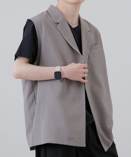 COLONY 2139（コロニートゥーワンスリーナイン）の「テックリネンジレ / セットアップ対応（ベスト・メンズ・グレー/ネイビー・MEDIUM/LARGE）」の22枚目の写真