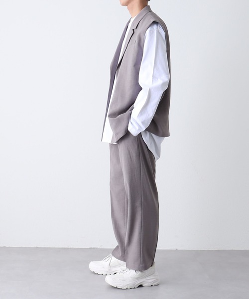 COLONY 2139（コロニートゥーワンスリーナイン）の「テックリネンジレ / セットアップ対応（ベスト・メンズ・グレー/ネイビー・MEDIUM/LARGE）」の7枚目の写真
