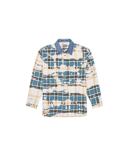 DIESEL(ディーゼル)の「レディース シャツ チェック柄 デニムミックス 長袖 タイダイ(シャツ/ブラウス・レディース・グリーン系その他/ピンク系その他・SMALL/X-SMALL/XX-SMALL/MEDIUM)」の10枚目の写真