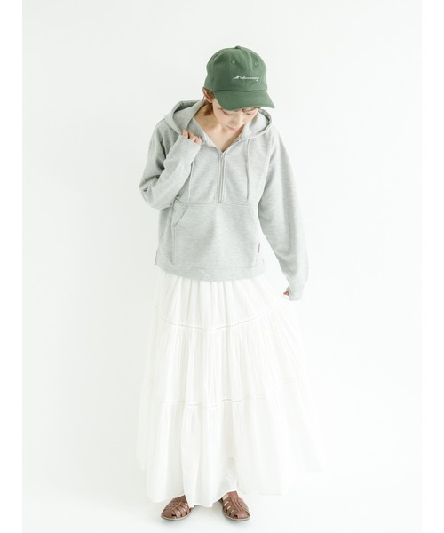 Lugnoncure（ルノンキュール）の「【Health Knit product】ハーフジップパーカー（パーカー・レディース・キナリ/グレー/ブラック・ﾌﾘ-）」の10枚目の写真