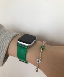 メタル&ハナビーズブレスレット