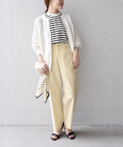 SHIPS(シップス)の「〈手洗い可能〉オックスカーゴパンツ◆(カーゴパンツ・レディース・ベージュ/オリーブ/イエロー・40/38/36)」の7枚目の写真