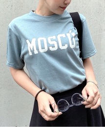 n.a.s（ナス）の「【n.a.s】カレッジロゴプリントTシャツ（Tシャツ/カットソー）」