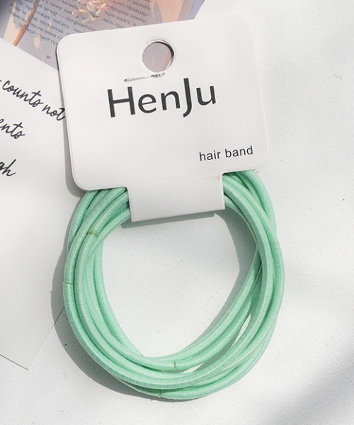 REBALANCE（リバランス）の「ヘアゴム（7点セット）（ヘアゴム・レディース・A/B/C/D/E/F/G/H/I/J/K/L/M/N/O/P・ONE SIZE）」の4枚目の写真