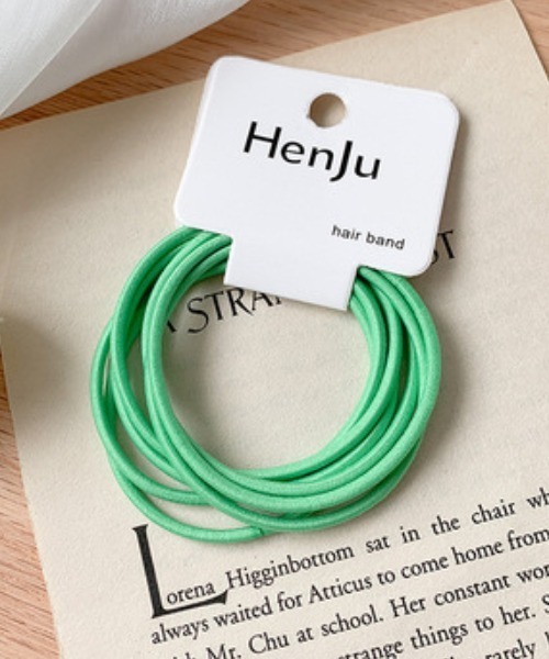 REBALANCE（リバランス）の「ヘアゴム（7点セット）（ヘアゴム・レディース・A/B/C/D/E/F/G/H/I/J/K/L/M/N/O/P・ONE SIZE）」の5枚目の写真