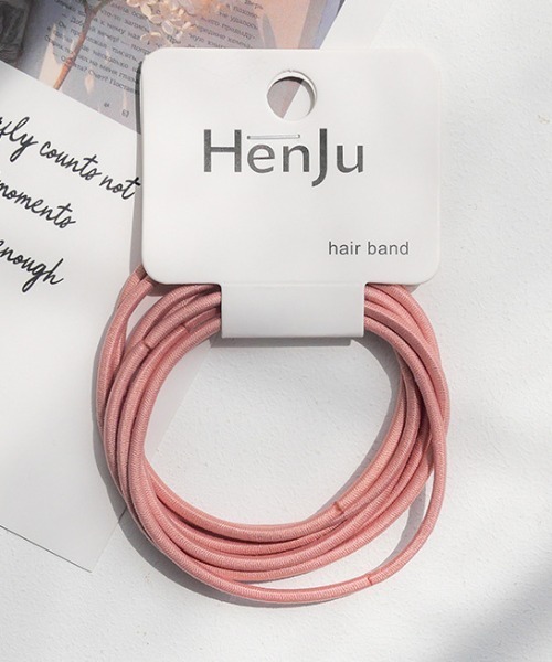 REBALANCE（リバランス）の「ヘアゴム（7点セット）（ヘアゴム・レディース・A/B/C/D/E/F/G/H/I/J/K/L/M/N/O/P・ONE SIZE）」の7枚目の写真