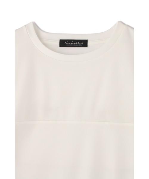 TORNADO MART(トルネードマート)の「【LADIES'】TORNADO MART∴スリットオーバーカットソー(Tシャツ/カットソー・レディース・ホワイト/ブラック・F)」の5枚目の写真